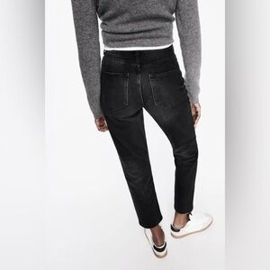 Zara Black Ankle & Cropped Mom Jeans